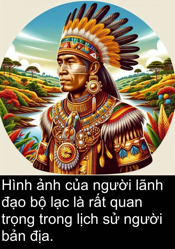 lạc: Hình ảnh của người lãnh đạo bộ lạc là rất quan trọng trong lịch sử người bản địa.