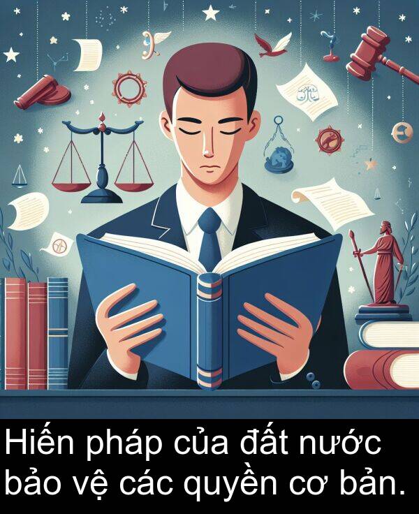 pháp: Hiến pháp của đất nước bảo vệ các quyền cơ bản.