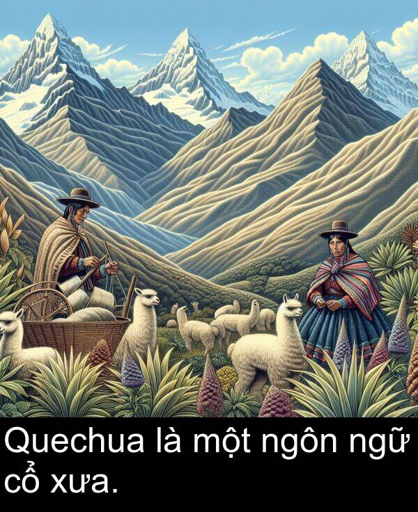 một: Quechua là một ngôn ngữ cổ xưa.