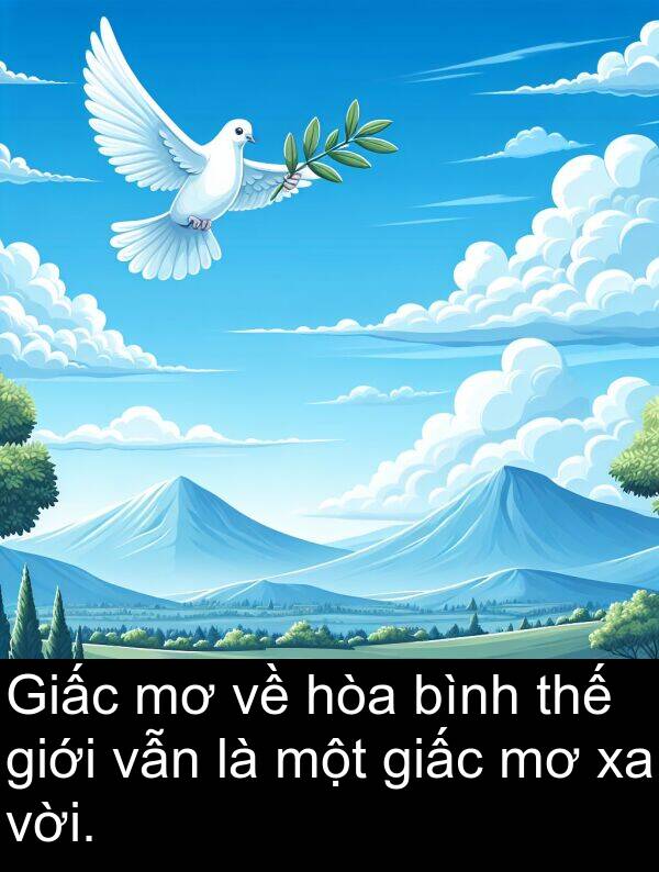 thế: Giấc mơ về hòa bình thế giới vẫn là một giấc mơ xa vời.