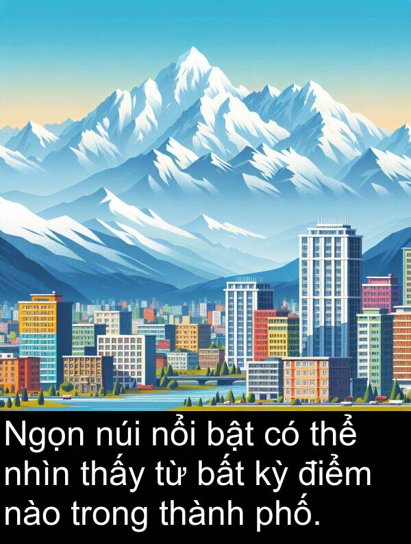 nào: Ngọn núi nổi bật có thể nhìn thấy từ bất kỳ điểm nào trong thành phố.