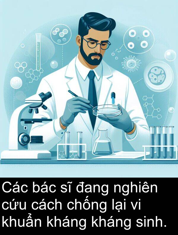 cứu: Các bác sĩ đang nghiên cứu cách chống lại vi khuẩn kháng kháng sinh.