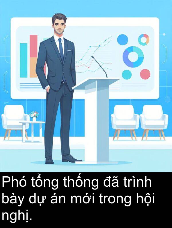 nghị: Phó tổng thống đã trình bày dự án mới trong hội nghị.