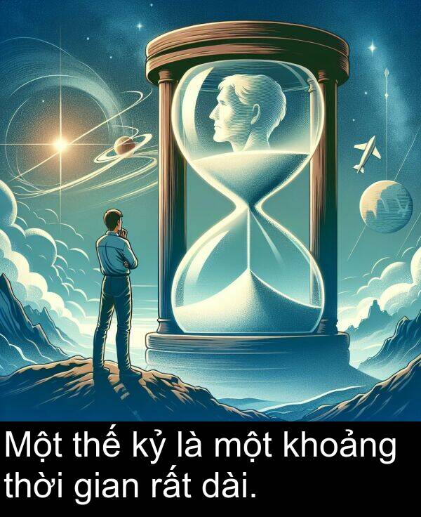 thế: Một thế kỷ là một khoảng thời gian rất dài.