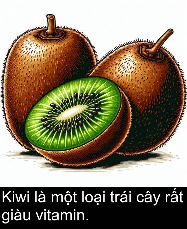 loại: Kiwi là một loại trái cây rất giàu vitamin.