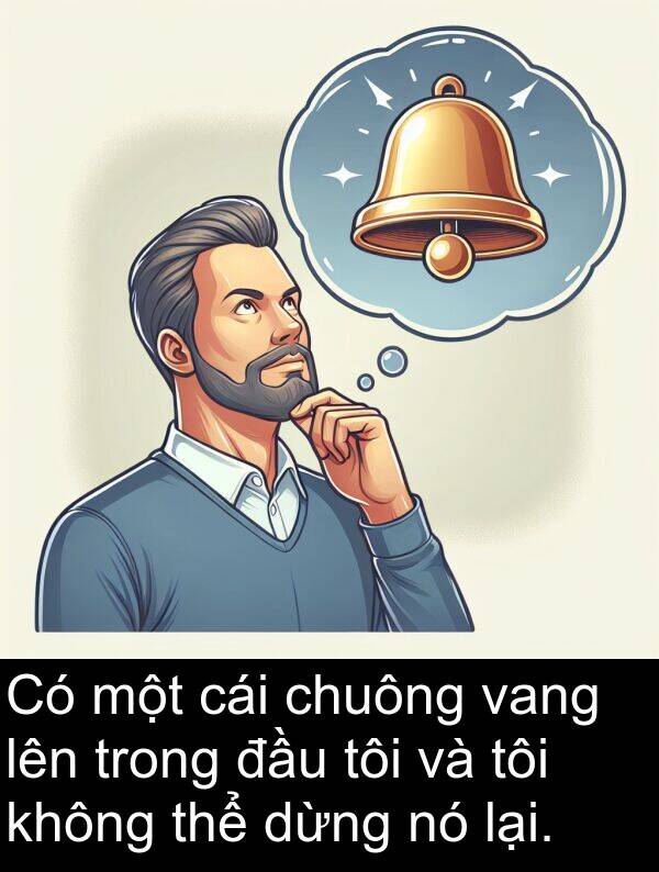 chuông: Có một cái chuông vang lên trong đầu tôi và tôi không thể dừng nó lại.