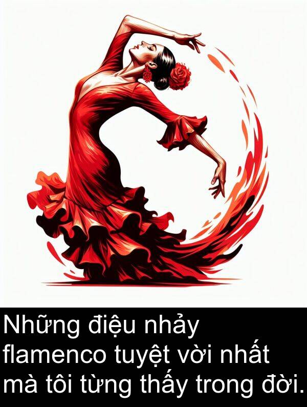 nhảy: Những điệu nhảy flamenco tuyệt vời nhất mà tôi từng thấy trong đời.