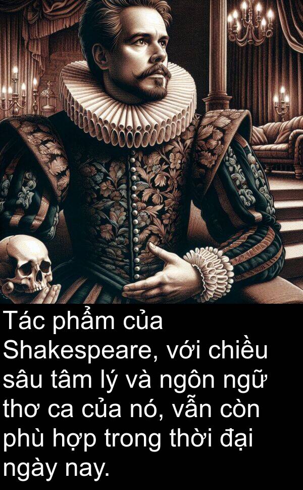 chiều: Tác phẩm của Shakespeare, với chiều sâu tâm lý và ngôn ngữ thơ ca của nó, vẫn còn phù hợp trong thời đại ngày nay.