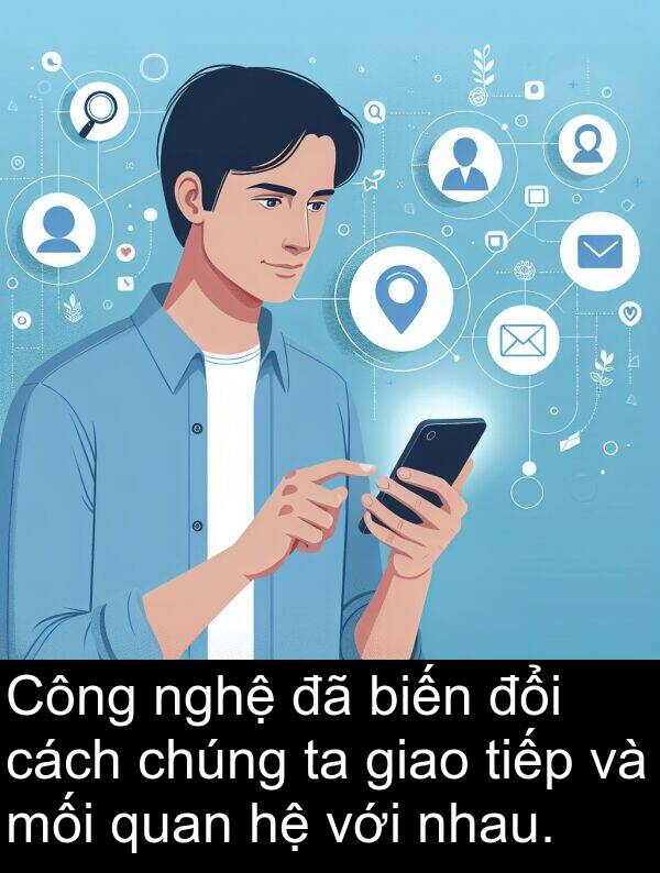 mối: Công nghệ đã biến đổi cách chúng ta giao tiếp và mối quan hệ với nhau.