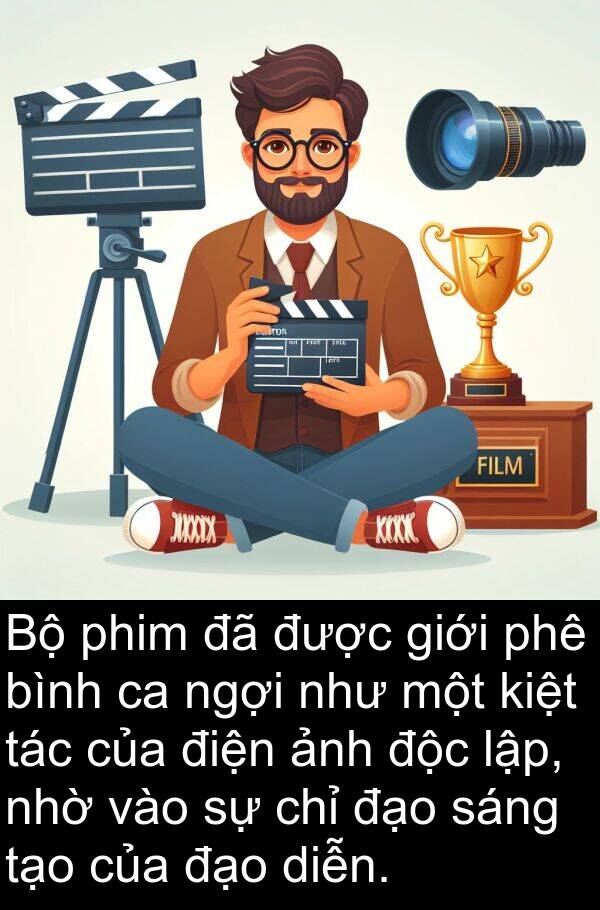 ngợi: Bộ phim đã được giới phê bình ca ngợi như một kiệt tác của điện ảnh độc lập, nhờ vào sự chỉ đạo sáng tạo của đạo diễn.