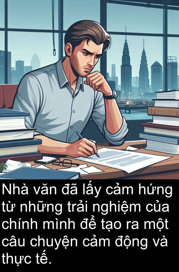 trải: Nhà văn đã lấy cảm hứng từ những trải nghiệm của chính mình để tạo ra một câu chuyện cảm động và thực tế.