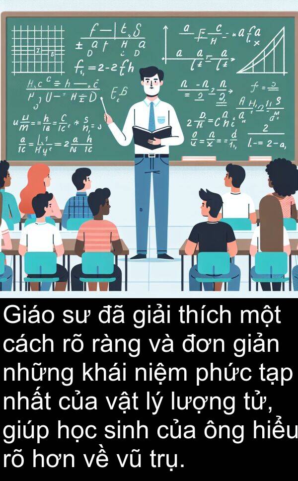 niệm: Giáo sư đã giải thích một cách rõ ràng và đơn giản những khái niệm phức tạp nhất của vật lý lượng tử, giúp học sinh của ông hiểu rõ hơn về vũ trụ.