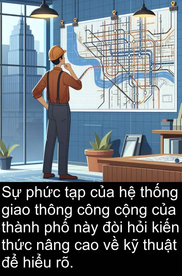 nâng: Sự phức tạp của hệ thống giao thông công cộng của thành phố này đòi hỏi kiến thức nâng cao về kỹ thuật để hiểu rõ.