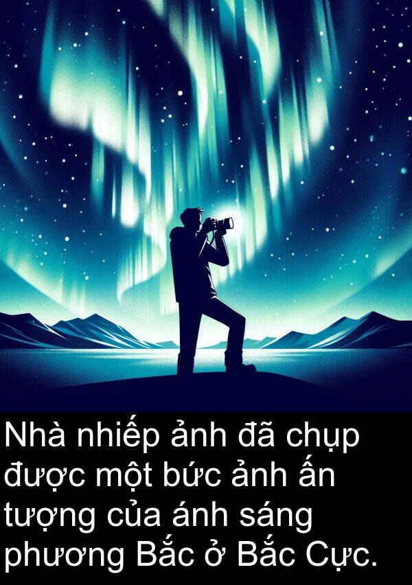chụp: Nhà nhiếp ảnh đã chụp được một bức ảnh ấn tượng của ánh sáng phương Bắc ở Bắc Cực.