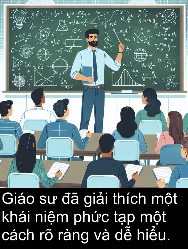 niệm: Giáo sư đã giải thích một khái niệm phức tạp một cách rõ ràng và dễ hiểu.