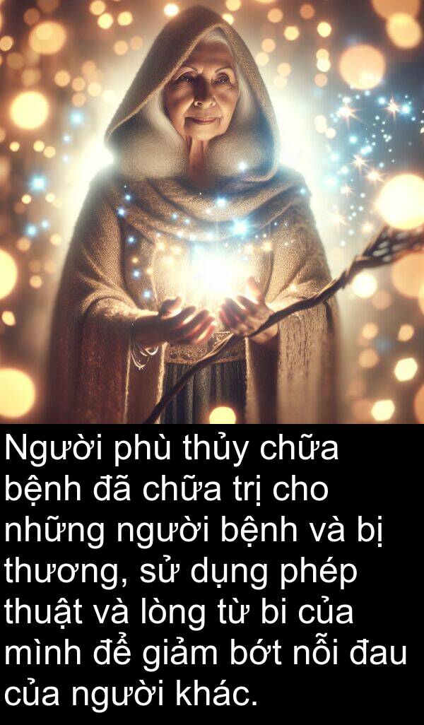 trị: Người phù thủy chữa bệnh đã chữa trị cho những người bệnh và bị thương, sử dụng phép thuật và lòng từ bi của mình để giảm bớt nỗi đau của người khác.