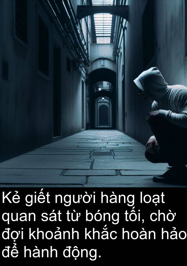 loạt: Kẻ giết người hàng loạt quan sát từ bóng tối, chờ đợi khoảnh khắc hoàn hảo để hành động.