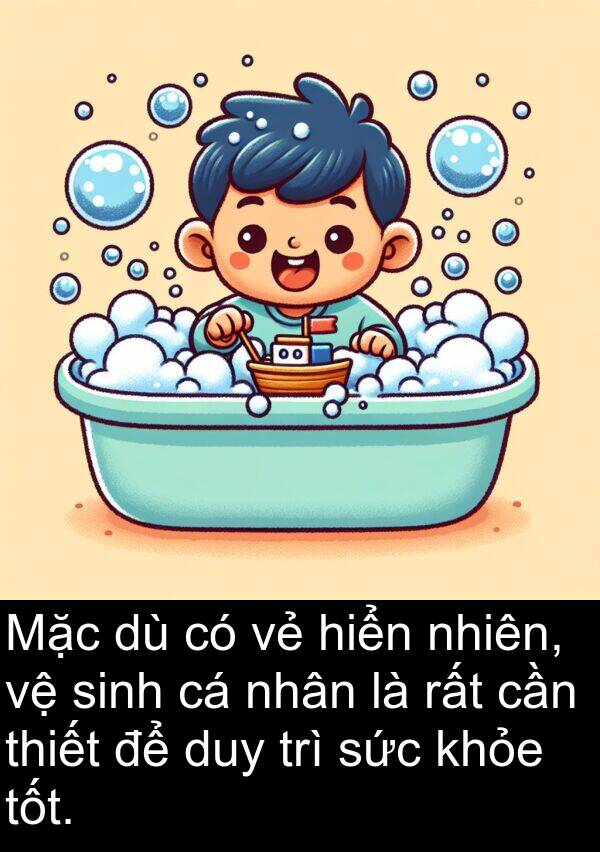 sức: Mặc dù có vẻ hiển nhiên, vệ sinh cá nhân là rất cần thiết để duy trì sức khỏe tốt.