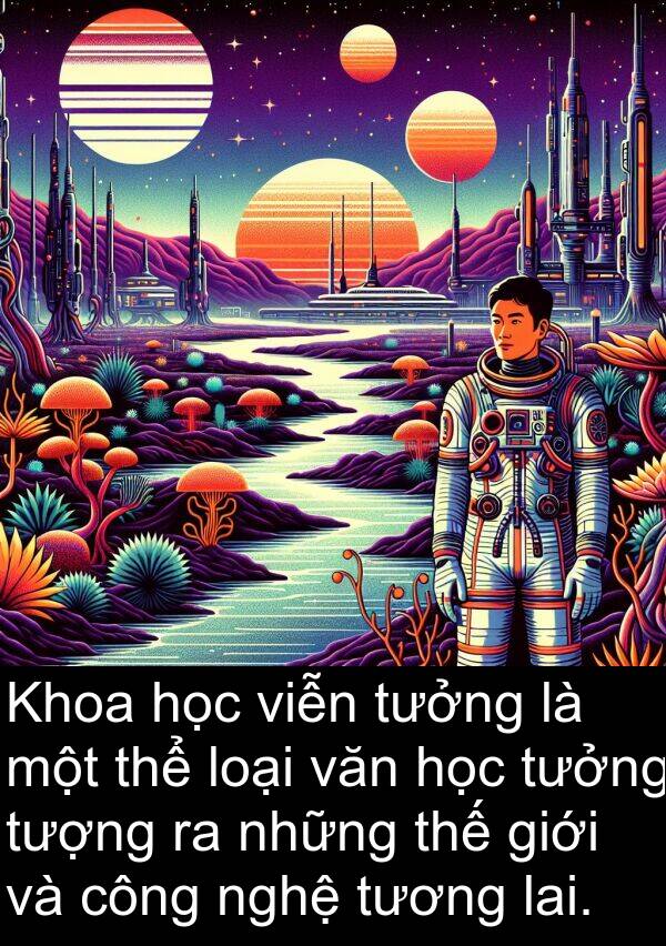 lai: Khoa học viễn tưởng là một thể loại văn học tưởng tượng ra những thế giới và công nghệ tương lai.