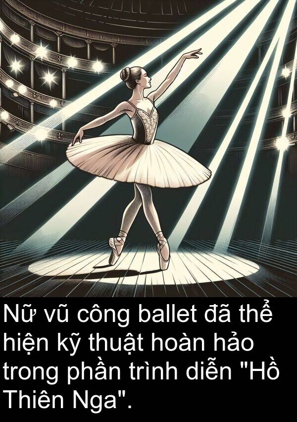 phần: Nữ vũ công ballet đã thể hiện kỹ thuật hoàn hảo trong phần trình diễn "Hồ Thiên Nga".