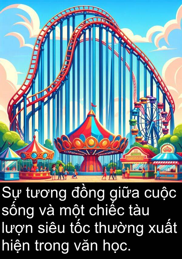 siêu: Sự tương đồng giữa cuộc sống và một chiếc tàu lượn siêu tốc thường xuất hiện trong văn học.