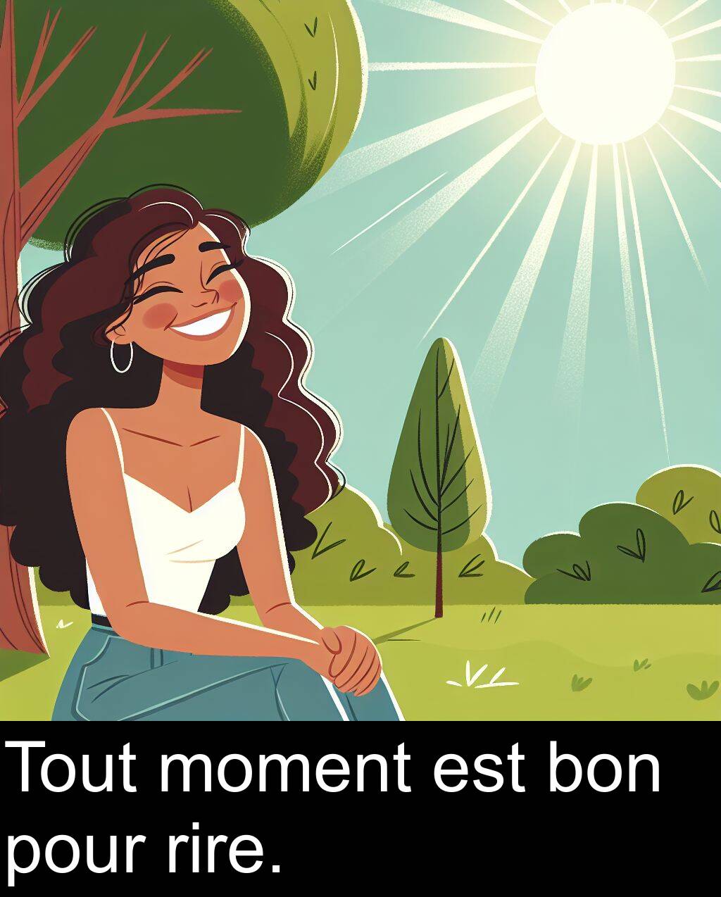 Phrases avec «rire»