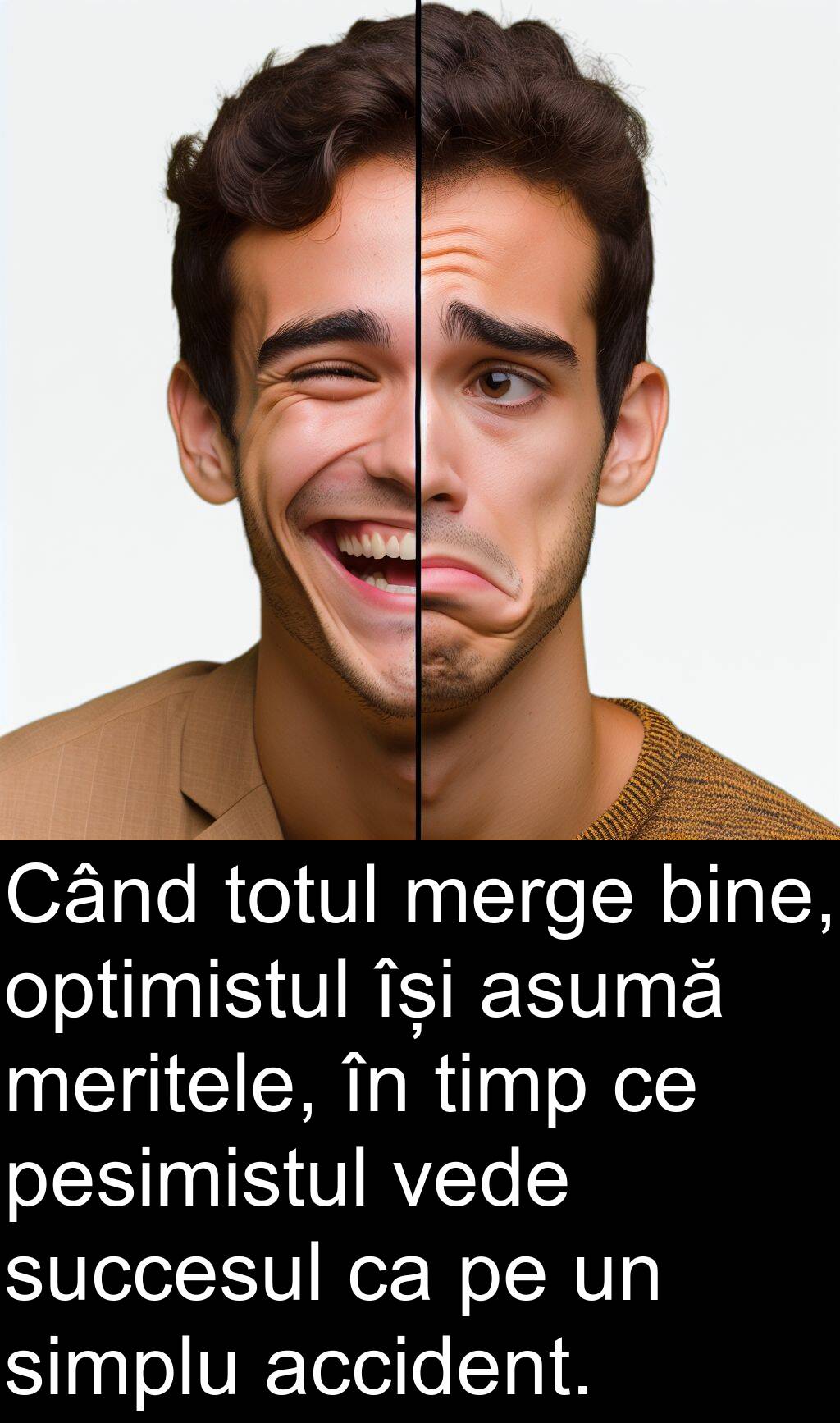 Propoziții cu „optimistul”